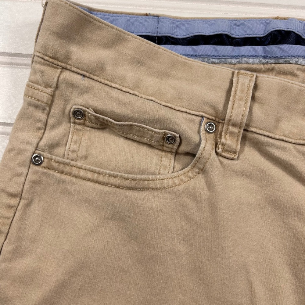 Vineyard Vines 5-Pocket Pants Mens 30x30 (FIT 30x28) Tan Khaki Chino Stretch - Picture 3 of 16